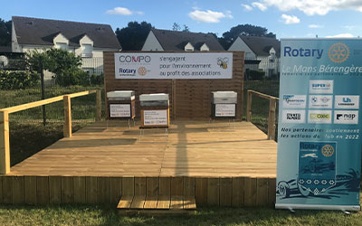 Un financement de 3 ruches en collaboration avec COMPO72