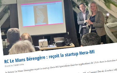 Bérengère sur le site du district !